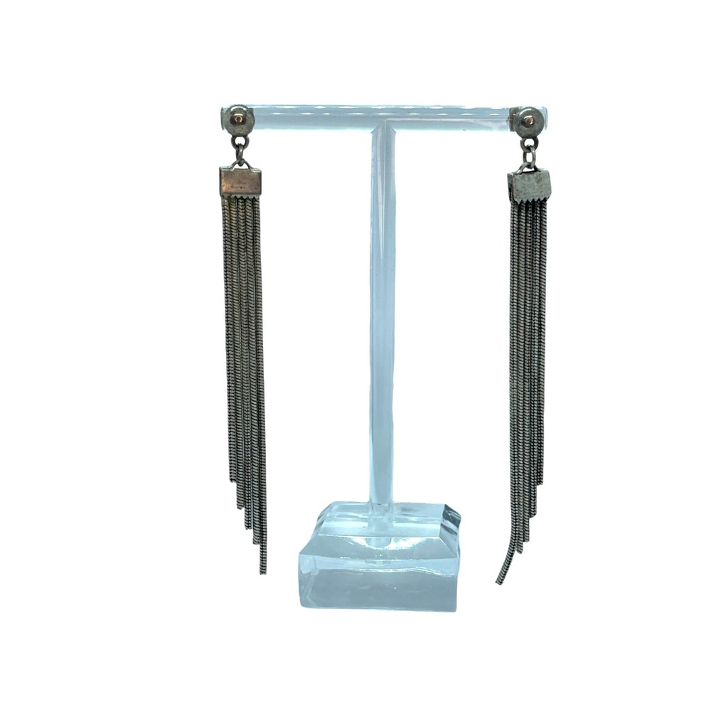 Silver Rope Earrings